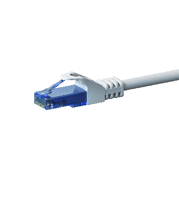 UTP CAT6a patchkabel 50m wit - 100% koper