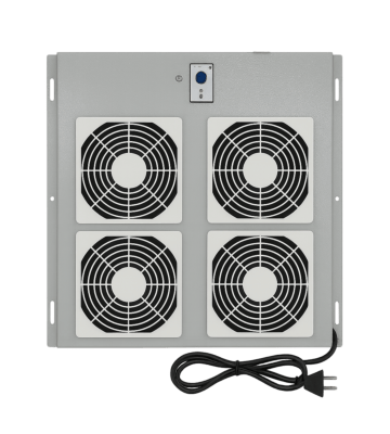 Fan-pakket met 4 ventilatoren en thermostaat geschikt voor Outdoor serverkasten