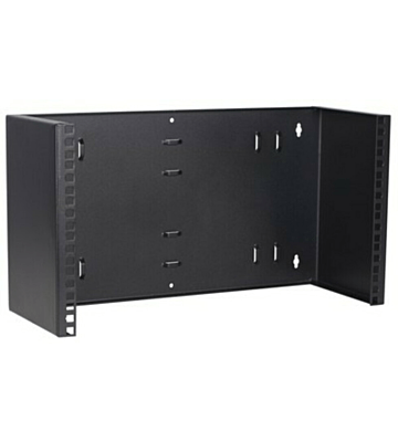 6U wall mount bracket, zonder scharnieren, 180mm diep