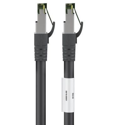 Cat8 S/FTP (PIMF) patchkabel 0,50m zwart