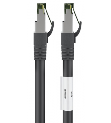 Cat8 S/FTP (PIMF) patchkabel 2m zwart