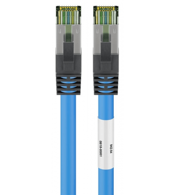 Cat8 S/FTP (PIMF) patchkabel 5m blauw