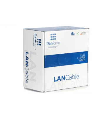 DANICOM CAT6 FTP 100m kabel op rol stug -  LSZH (Eca)