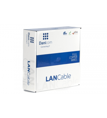 DANICOM CAT7 S/FTP 50m kabel op rol stug -  LSZH (Eca)