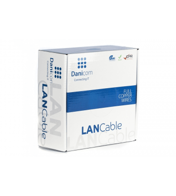 DANICOM CAT6 UTP 100m kabel op rol stug -  LSZH (Dca)
