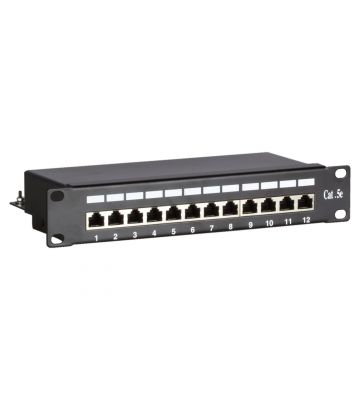 10 inch CAT5e FTP patchpaneel - 12 poorts