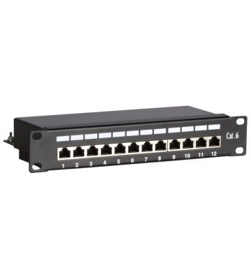 10 inch CAT6 FTP patchpaneel - 12 poorts