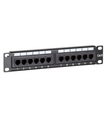 10 inch CAT6 UTP patchpaneel - 12 poorts
