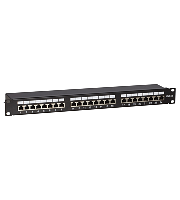 CAT5e FTP 24 poorts patchpaneel 