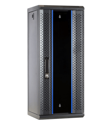 15U serverkast (10 inch) met glazen voordeur 370x450x752mm