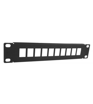 10 inch UTP patchpaneel voor keystones - 10 poorts