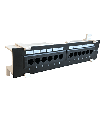 CAT6 UTP Wallmount Patchpaneel - 12 poorts