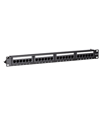 CAT5e UTP 24 poorts patchpaneel