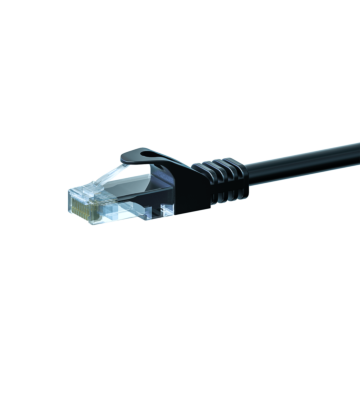 UTP CAT5e patchkabel 15m zwart - 100% koper