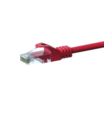 UTP CAT5e patchkabel 0,50m rood - 100% koper