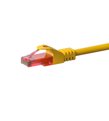 UTP CAT6 patchkabel 1m geel - 100% koper