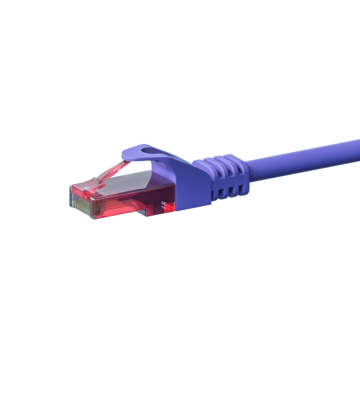 UTP CAT6 patchkabel 10m paars - 100% koper