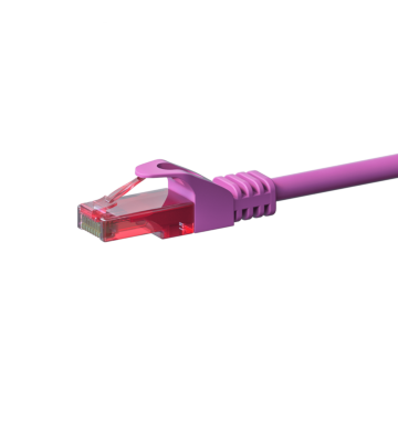 UTP CAT6 patchkabel 10m roze - 100% koper