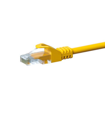 CAT5e UTP patchkabel 0,50m geel - CCA