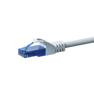 UTP CAT6a patchkabel 10m wit - 100% koper