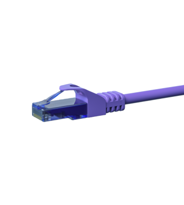 UTP CAT6a patchkabel 20m paars - 100% koper