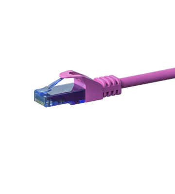 UTP CAT6a patchkabel 5m roze - 100% koper