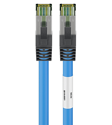 Cat8 S/FTP (PIMF) patchkabel 3m blauw