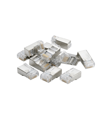 DANICOM FTP CAT6 RJ45 Connector - voor stugge kern - 10 stuks