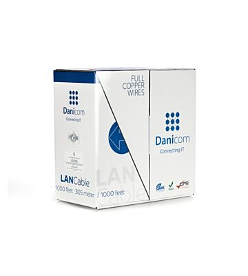 DANICOM CAT6 UTP 305m kabel op rol stug - LSZH (B2ca)