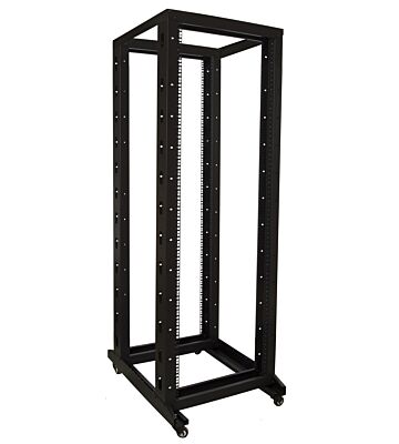 37U relay rack op wielen afmetingen: 600x800x1798mm (BxDxH)