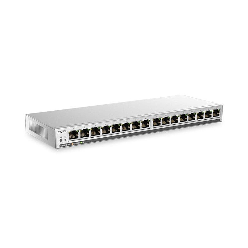 Zyxel 16-poorts GS1100-16E unmanaged switch
