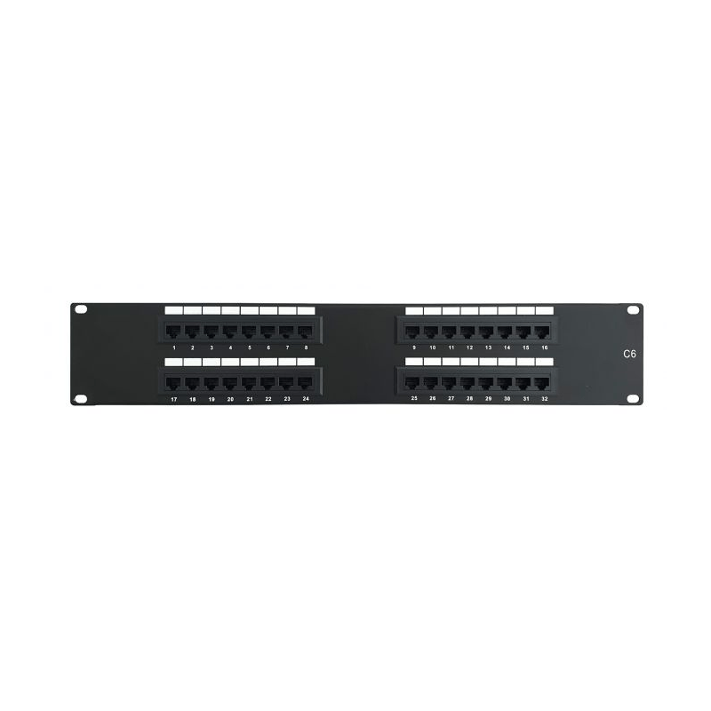 CAT6 UTP 32 poorts patchpaneel -2U