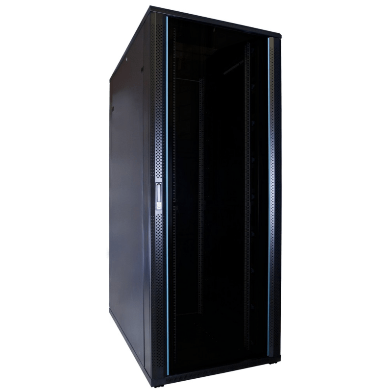 47U serverkast met glazen deur 800x1200x2200mm (BxDxH)