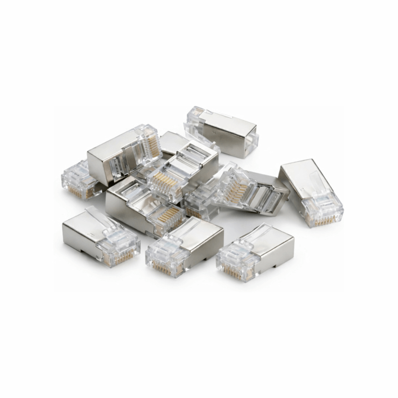 DANICOM FTP CAT5e RJ45 Doorsteek Connector - Pass through voor soepele en stugge kern - 10 stuks