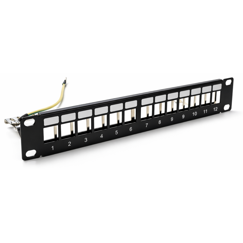 10 inch STP patchpaneel voor keystones - 12 poorts