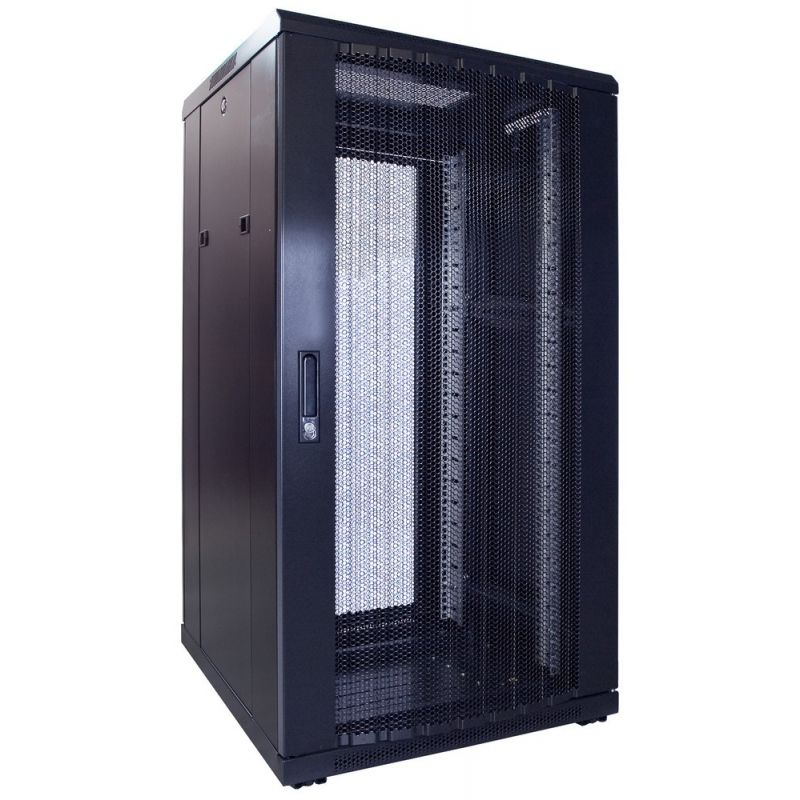 22U serverkast met geperforeerde voordeur 600x600x1200mm