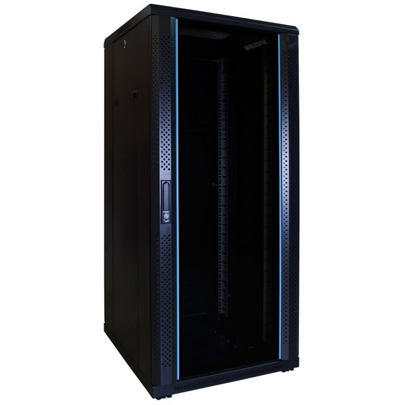 27U serverkast met glazen voordeur 600x600x1400mm