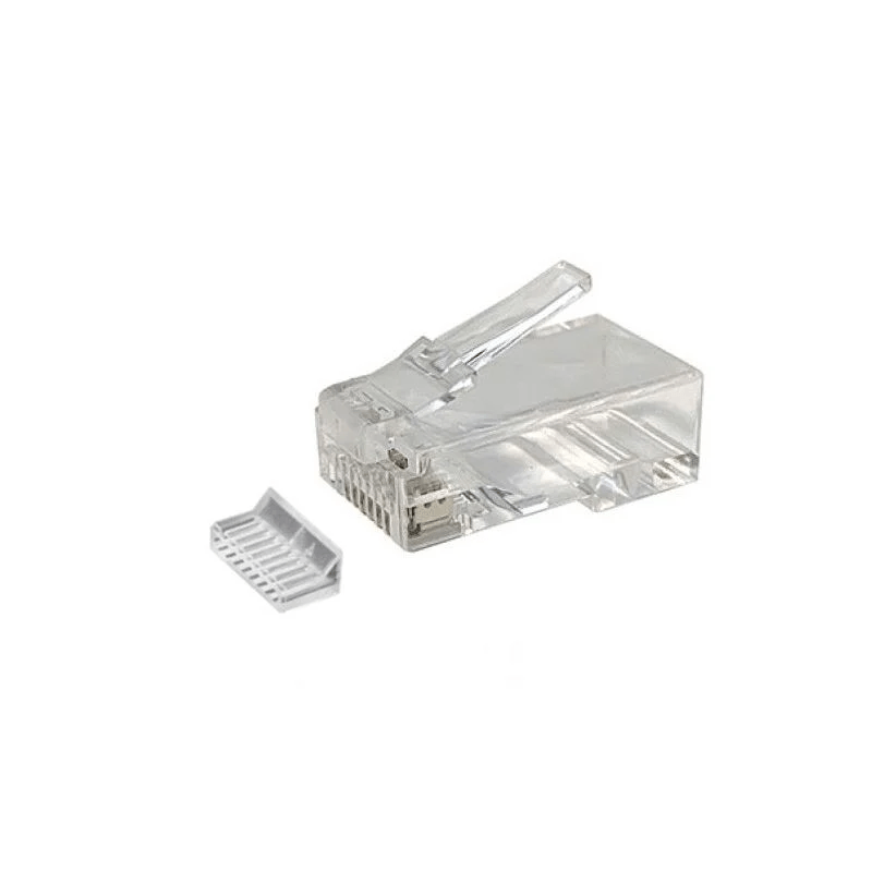 CAT6A Connector RJ45 - Unshielded met hulpstukje - voor stugge kern