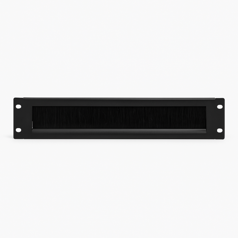 2U borstelpaneel 19-inch