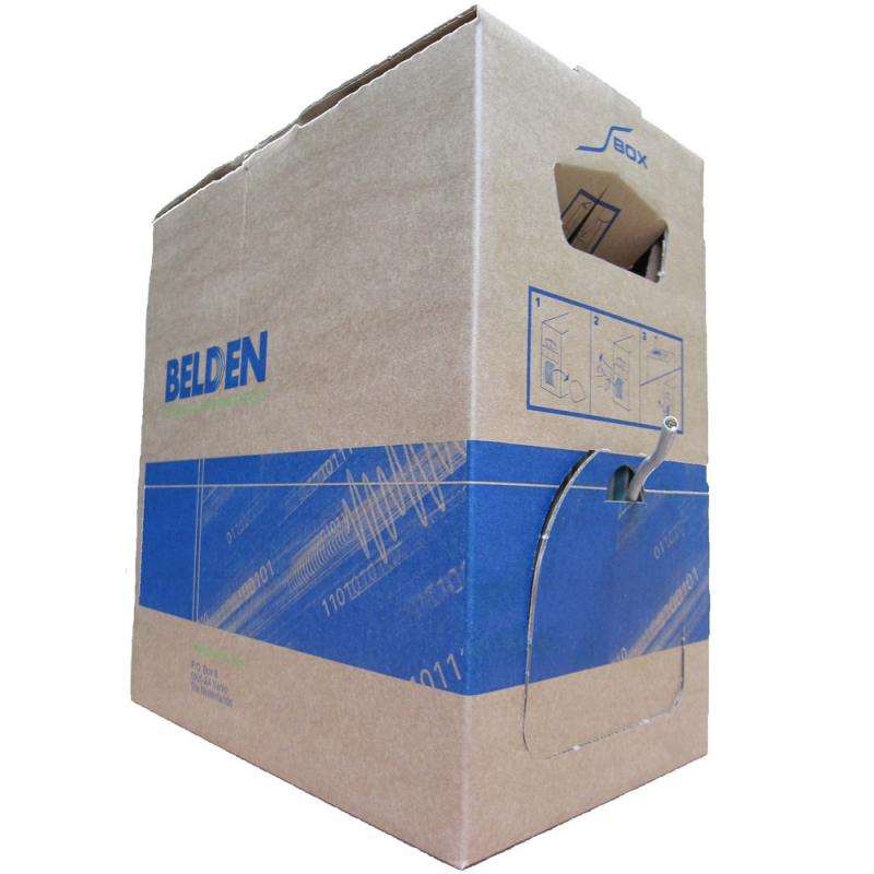 Belden 7965E Cat6 UTP netwerk kabel stug 305m 100% koper blauw