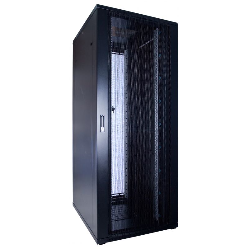 47U serverkast met geperforeerde deur afmetingen: 600x1000x2200mm (BxDxH)