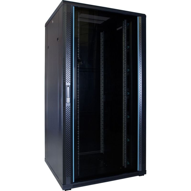 32U serverkast met glazen voordeur 800x800x1600mm