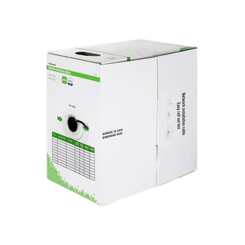 Alfaco Cat6 U/UTP outdoorkabel op rol stug 305m PE - (Fca)