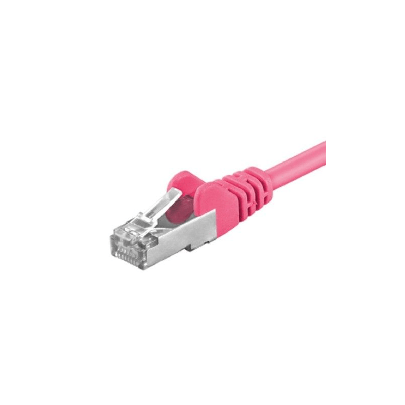 CAT5e FTP patchkabel 3m roze