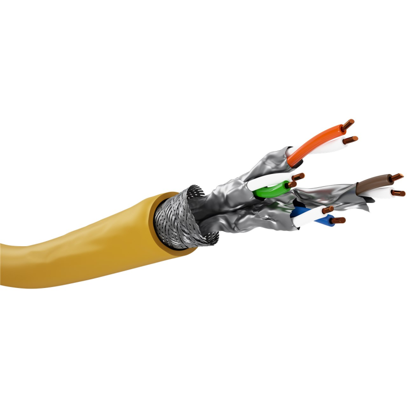 CAT8 S/FTP 100m kabel op rol stug -  LSZH (Dca)