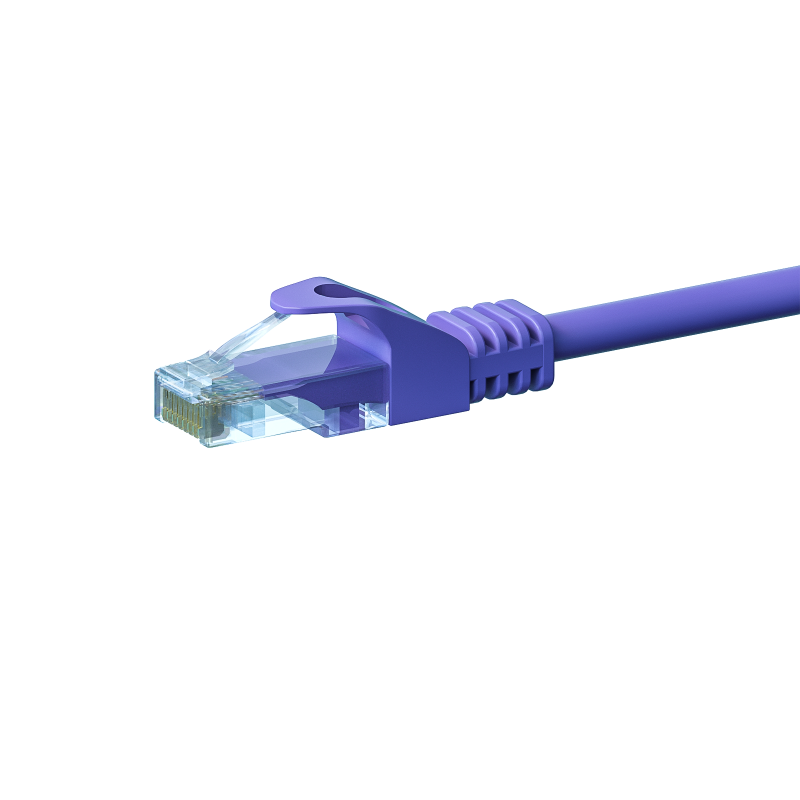 UTP CAT5e patchkabel 0,50m paars - 100% koper