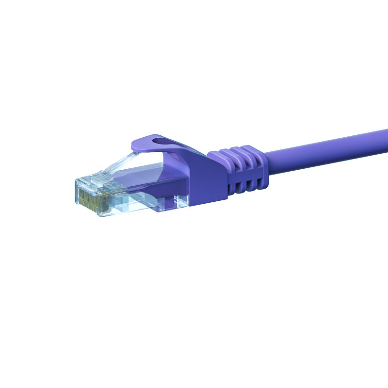 UTP CAT5e patchkabel 10m paars - 100% koper