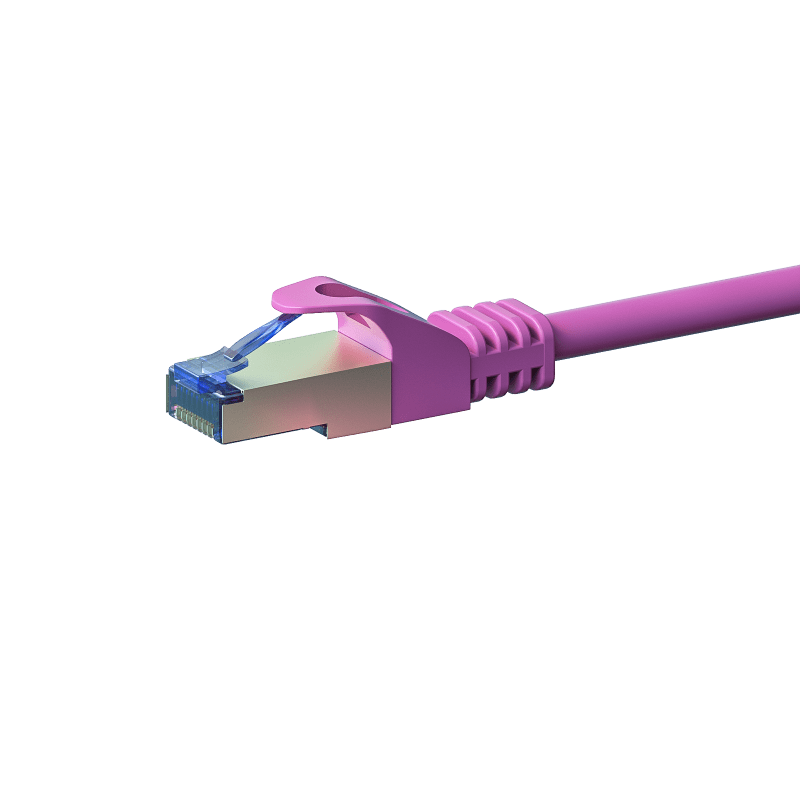 CAT6a S/FTP (PIMF) patchkabel 0,50m roze