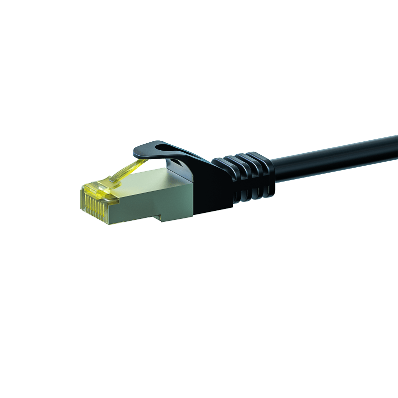 Cat7 S/FTP (PIMF) patchkabel 15m zwart