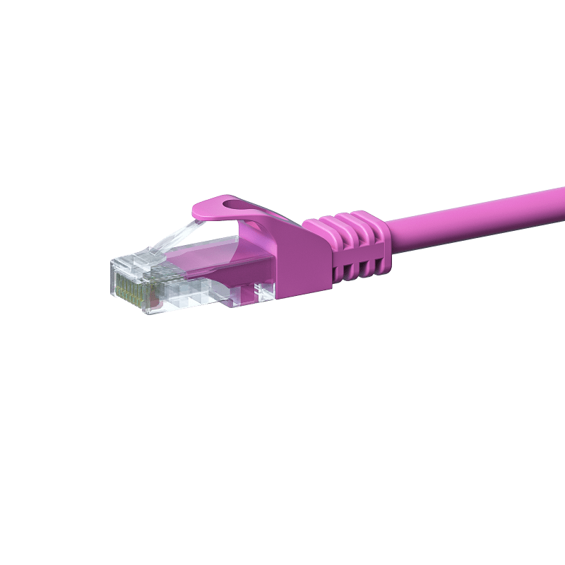 CAT5e UTP patchkabel 1m roze - CCA